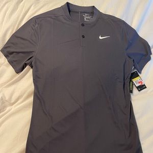 Nike Golf Blade Collar Shirt - Small - Navy Blue